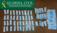Cuatro detenidos en el peaje de Vilaboa con 4.000 ansiolíticos y recetas falsas