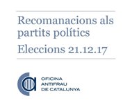 Antifrau pide a los partidos priorizar la lucha contra la corrupción en sus programas electorales