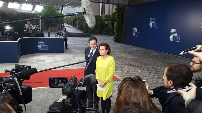 Ministra de Sanitat, Dolors Montserrat, a Brussel·les