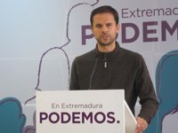 Podemos Extremadura anuncia que no planteará una enmienda a la totalidad de los PGEx ni apoyará la de otros grupos