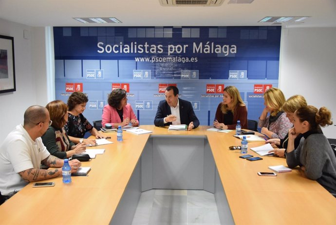 Reunión líder secretario general PSOE Málaga Ruiz Espejo con igualdad mujeres 