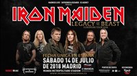Las entradas para Iron Maiden en Madrid, a la venta este martes con precios desde 85 hasta 240 euros