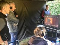 Miguel Ángel Vázquez visita el rodaje de ‘Sin aliento’, coproducción europea que se rueda en Sevilla, Córdoba y Huelva