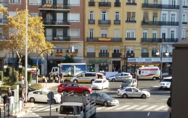 Lugar del accidente en el que ha muerto el ciclista