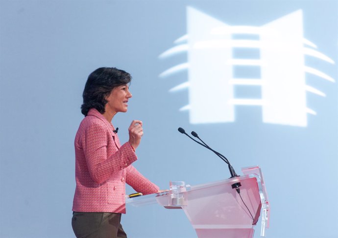 Ana Botín (Santander) durante la X Conferencia Internacional de Banca