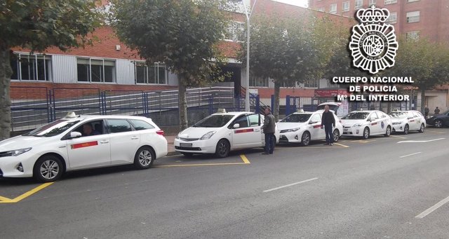 Parada de taxis en Burgos.