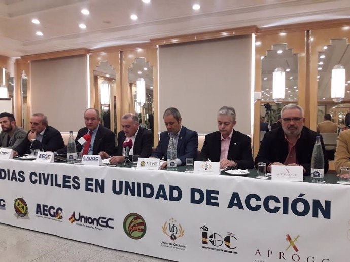 Representantes de ocho asociaciones de Guardia Civil piden una mejora salarial