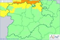 Aviso por fuertes vientos el miércoles en Burgos, León y Palencia