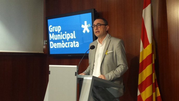 El portaveu del grup Demòcrata a Barcelona, Jaume Ciurana
