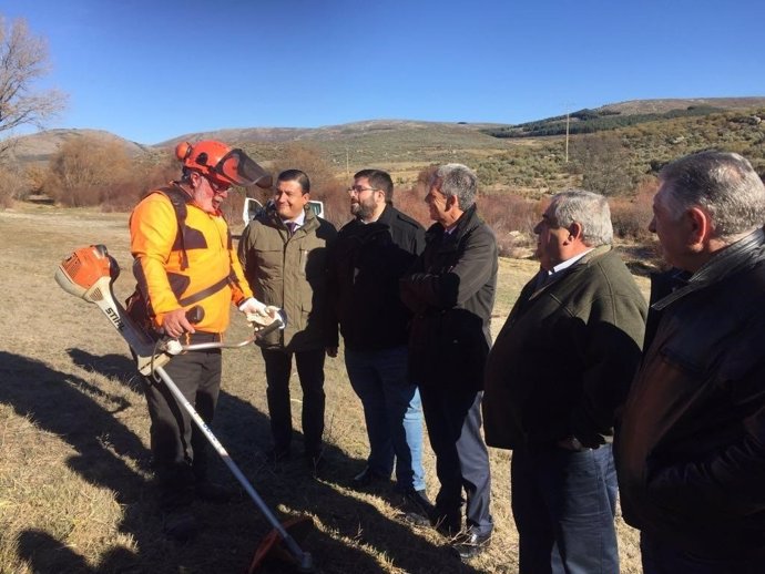  Ávila: El Presidente De La Diputación (3I) Conoce Los Trabajos Forestales
