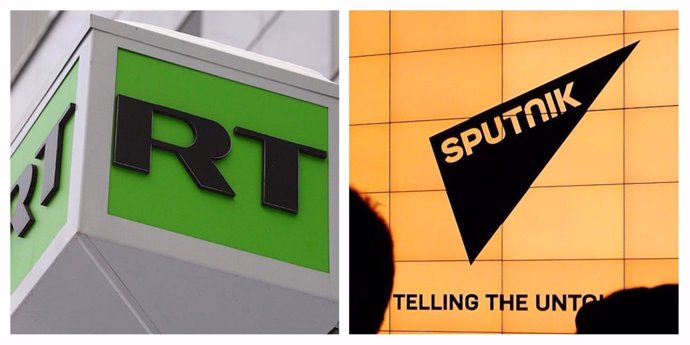 Logotipos de Russia Today y Sputnik