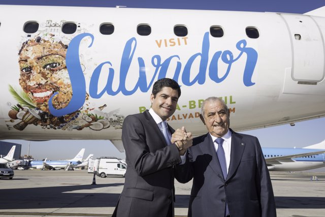 El presidente de Global y el alcalde de Salvador