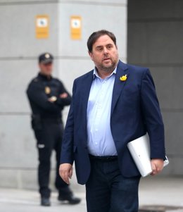 Junqueras arriba a l'Audiència Nacional per declarar per rebel·lió