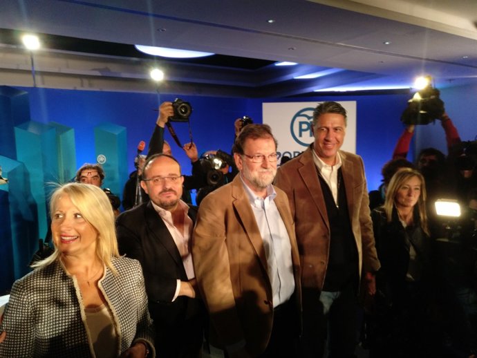 Mariano Rajoy a Barcelona en l'acte del PP 