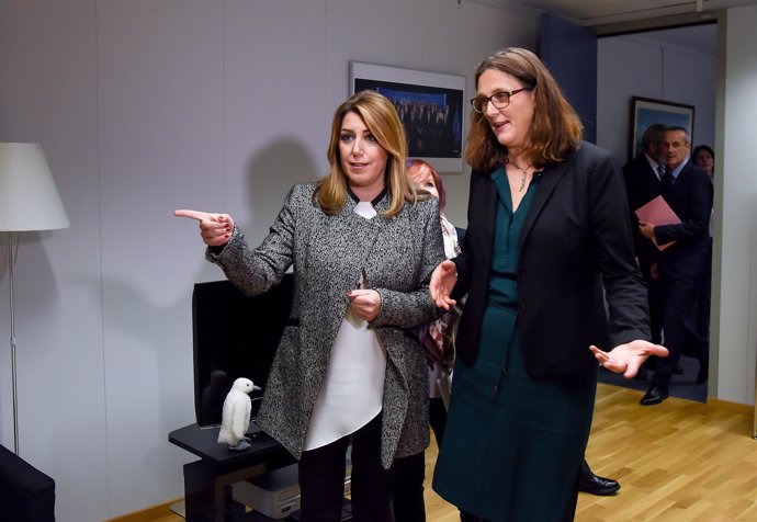 Susana Díaz y Cecilia Malmström