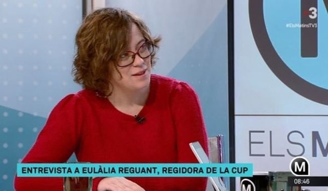 Eulàlia Reguant (CUP) entrevistada en TV3