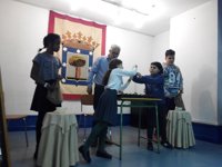 Los niños del Colegio de San Ildefonso ensayan para el Sorteo de Navidad con "nervios" y ganas de cantar El Gordo