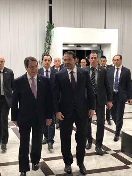 Nicos Anastasiades y Saad Hariri