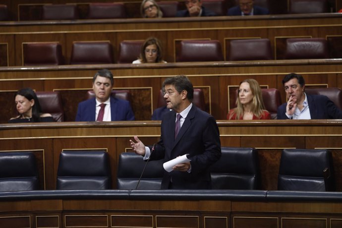 Rafael Catalá en la sesión de control al Gobierno en el Congreso