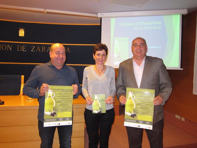 Navarro, Rived y Zaldívar han presentado la VII Semana Gastroalimentaria 