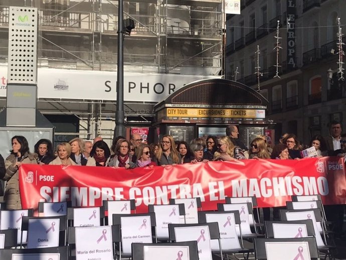 PSOE acto conmemorativo víctimas violencia género