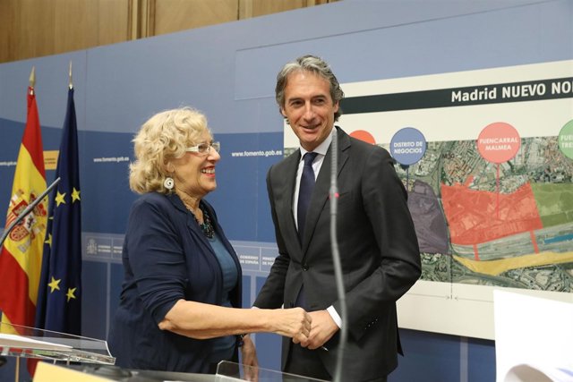 Manuela Carmena e Íñigo de la Serna con OperacióN Chamartín