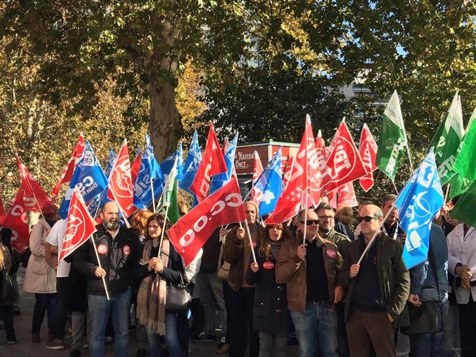 Concentración de sindicatos sanitarios