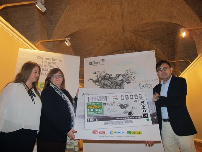 Presentación del cupón con motivo del 20 aniversario de 'Jaén, paraíso interior'