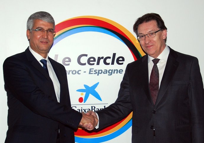 M.Sadiki (Ministeri d'Agricultura del Marroc) i A.Massanell (CaixaBank)