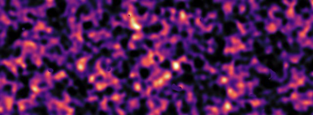 Mapa de la materia oscura en una región del cosmos