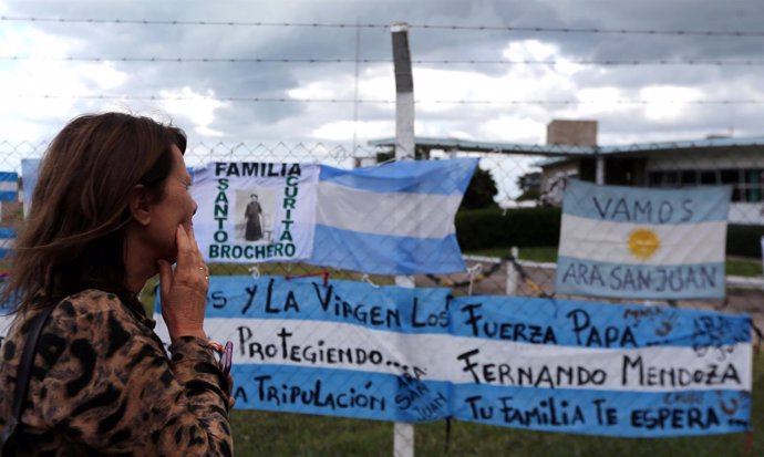 Mensajes de apoyo al submarino 'ARA San Juan'