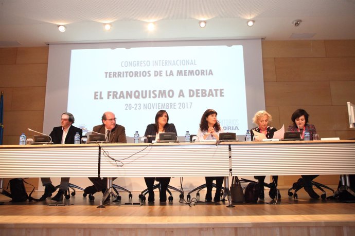 Ana Sánchez, en el Congreso sobre el Franquismo. 