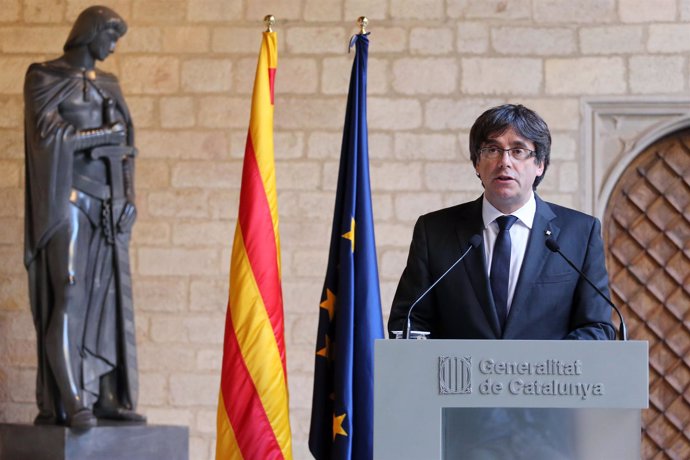 El president de la Generalitat,  Carles Puigdemont