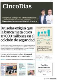 Las portadas de los periódicos económicos de hoy, jueves 23 de noviembre