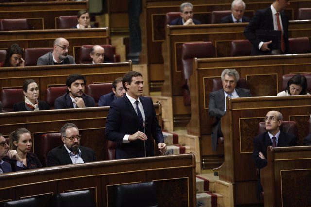 Albert Rivera en el pleno del Congreso por el cupo vasco