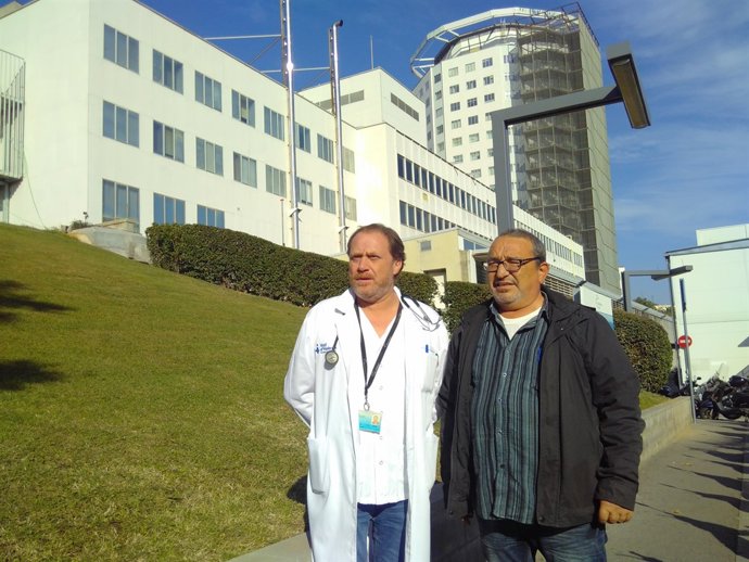 El doctor F.Moreso i el pacient 2.000 de trasplantament de ronyó