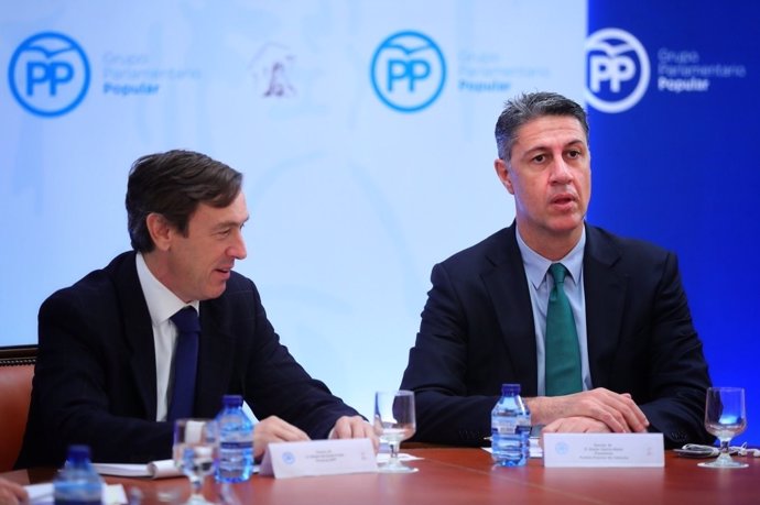 Rafael Hernando y Xavier García Albiol, del PP