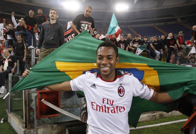 El jugador brasileño Robinho en su etapa en el AC Milan