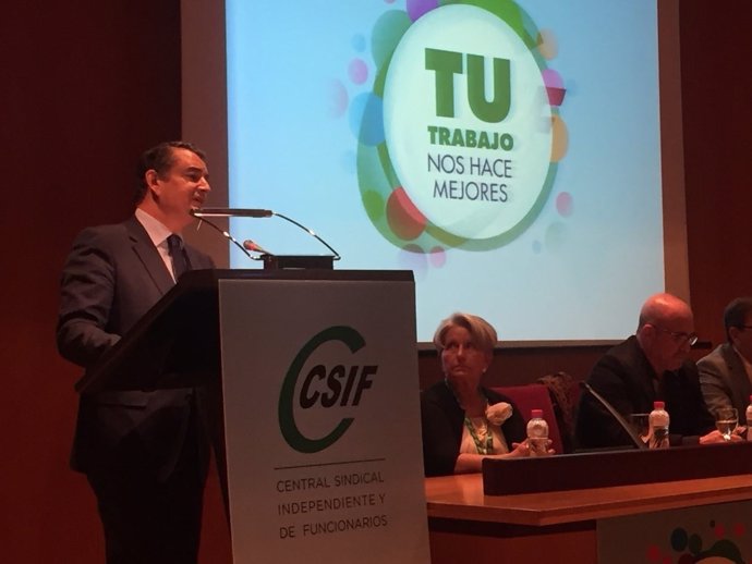 Antonio Sanz interviene en el Congreso Provincial de CSIF Cádiz