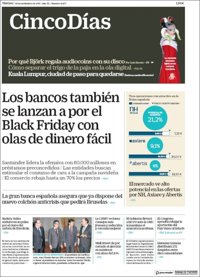 Las portadas de los periódicos económicos de hoy, viernes 24 de noviembre