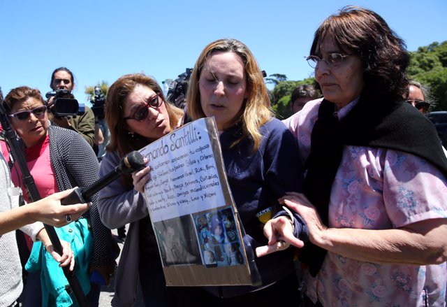 Jessica Gopar, wife of Fernando Santilli, one of the 44 crew members of the miss