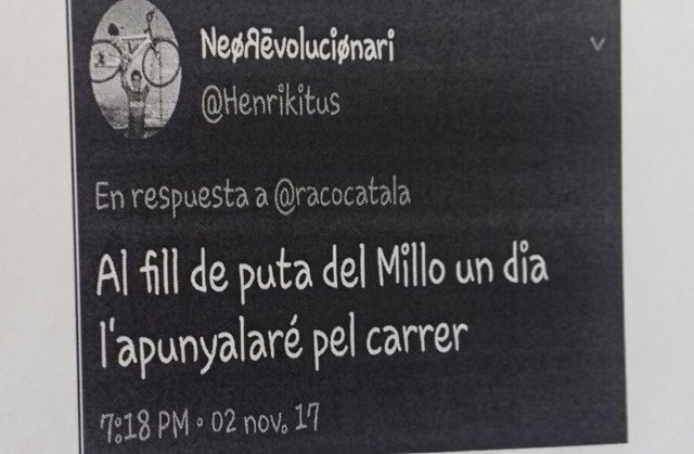 Detenido un 'tuitero' por incitación al odio