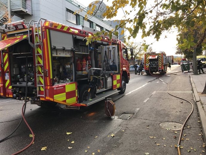Incendio en San Sebastián de los Reyes