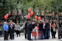 El PSC celebra un 'sábado rojo' con carpas y paradas electorales por toda Catalunya