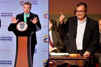 Santos y 'Timochenko' prometen seguir luchando para lograr la paz en Colombia