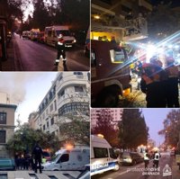 Una mujer muerta y 32 heridos, tres menores, en un incendio de vivienda en Granada