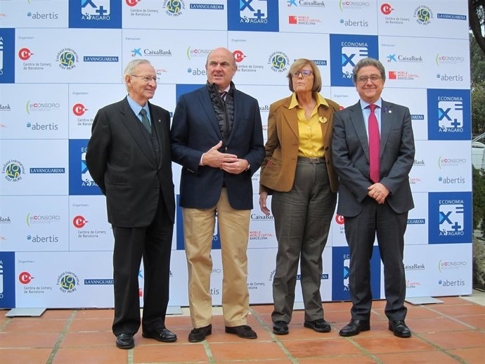 Miquel Valls, Luis de Guindos, Anna Balletbò, Enric Millo