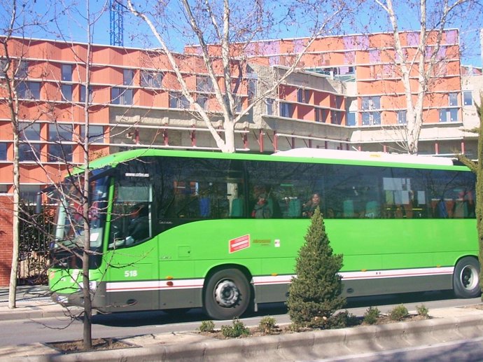 Autobús interurbano en Getafe