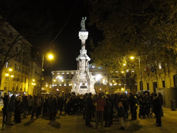 Manifestación de trabajadores de Forem-CCOO