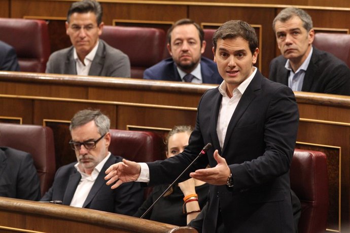 Albert Rivera en la sesión de control al Gobierno en el Congreso